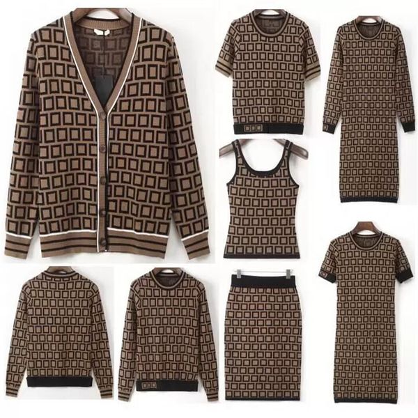 

women sweater woman knits & tees longsleeve and short sleeve classical english word printing o-neck cardigan sweaters pullover long dress sk, White;black