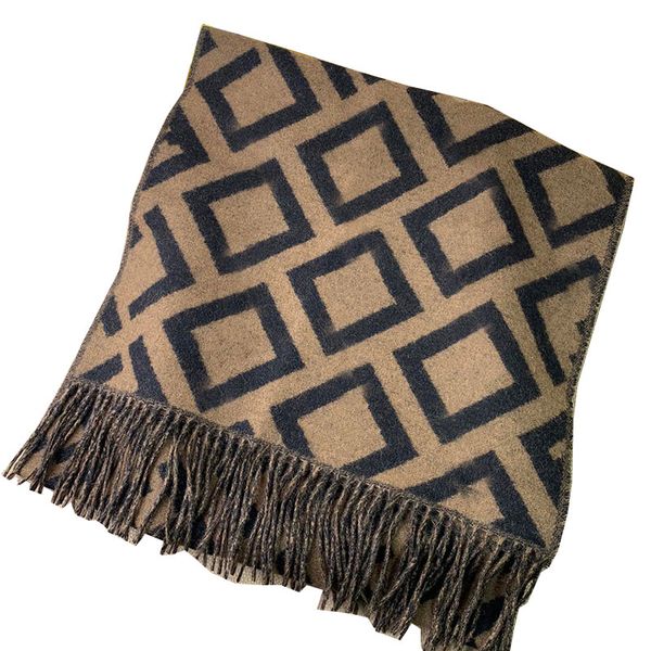 

classic letters cashmere jacquard scarf for women designer knit scarves lapel head silk scarfs luxury designers shawl plaid hijab pashmina a, Blue;gray