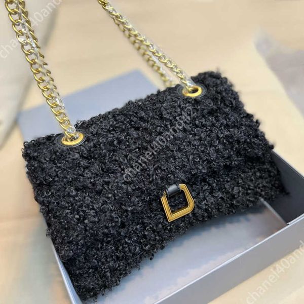 

designer bag totes women tote bags handbag shoulder bagss handbags new autumn and winter multifunctional woolen wool wallet velvet66