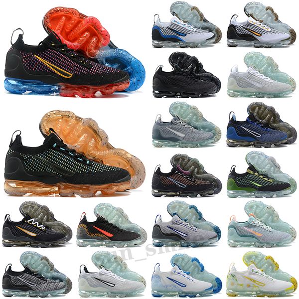 

women men outdoor shoes fly 2021 fk knit 3.0 triple black white team red dark grey pure sports trainers sneakers