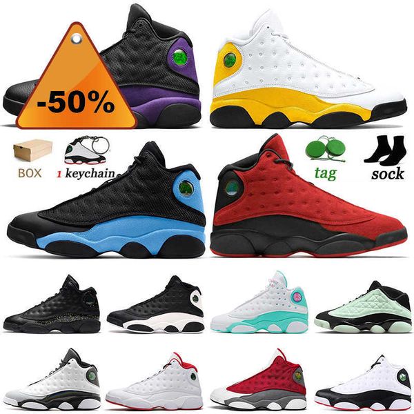 

high shoes jumpman 13 13s men women basketball shoes jordens university french brave blue del sol court purple flint hyper royal trainers sp, Black