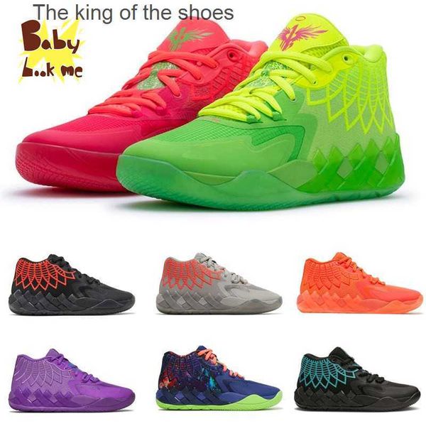 

lamelo ball mb.01 climbing shoes rick and morty galaxy buzz city black blast queen citys rock ridge red not from here women kids sport