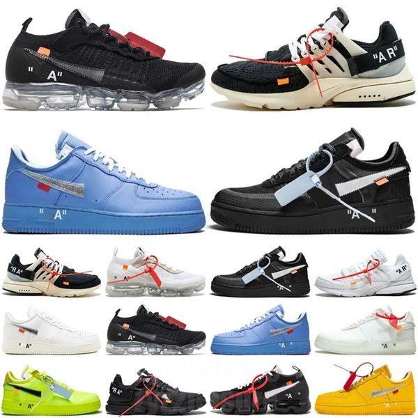 

off prestos white running shoes mac volt green black s fly racer chaussures designer zapatos triple blue mens sneakers 36-46