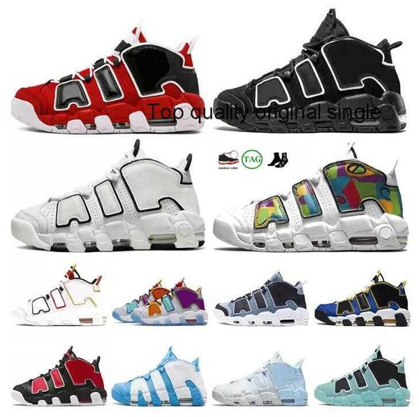 

new basketball shoes mens more uptempos 96 total scottie pippen white varsity red green multi-color black bulls university blue unc uk women