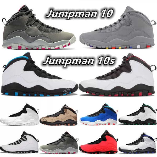 

jumpman 10 10s men basketball shoes cool grey cement dark smoke grey powder blue desert woodland camo seattle mens trainers sports sneakers1