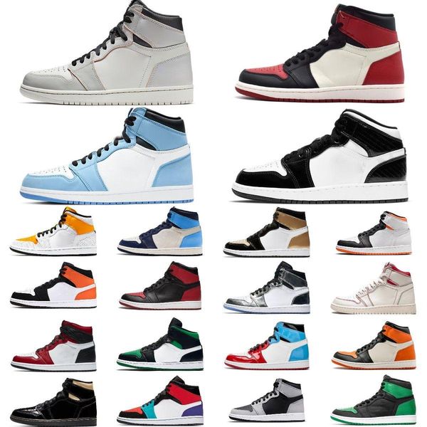 

new og jumpman 1 basketball shoes 1s travis scotts lows reverse mocha men women sneakers bred panda chicago shattered backboard obsidian rep, Black