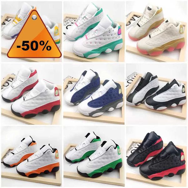 

high shoes jumpman 13 kids designer casual shoes children 13s basketball shoes obsidian del sol reverse toddlers jordon sports sneakers bred, Black