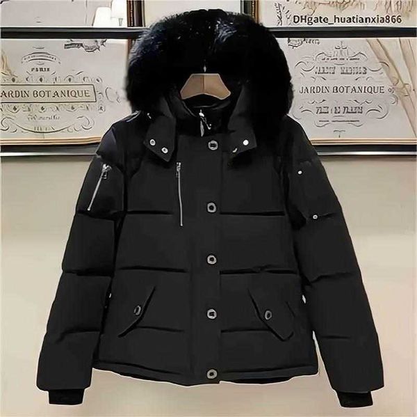 

men's down parkas canadas palm moose jacket winter fur-trim hooded knuck bo gooses sn0t s monclair puffer coat coats designer knucks go, Black