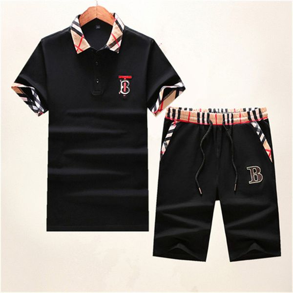 

designer brand men's tracksuit shorts polos t-shirt set short sleeves t shirt pants suit luxury embroidery printing mens womens summer, Gray