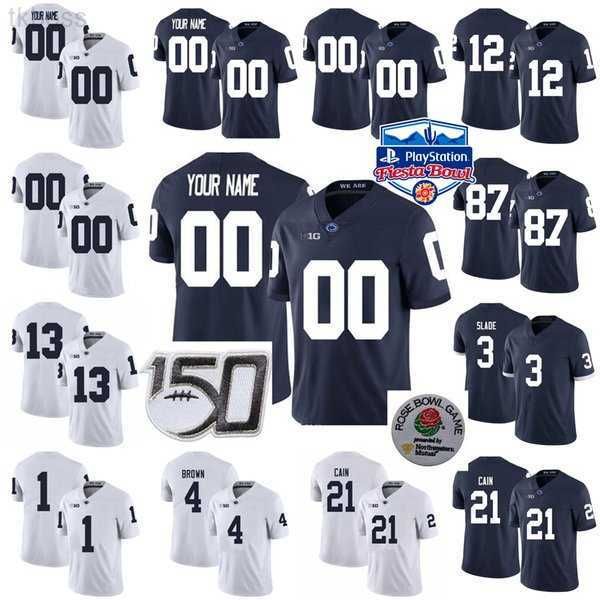 

american college football wear football jersey custom ncaa penn state nittany 1 kj hamler 2 marcus allen 24 miles sanders 9 trace mcsorley 1, Black