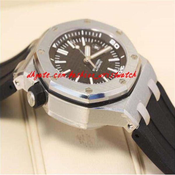 

fashion luxury christmas gift rubber bracelet offshore diver st oo a002ca 01 mechanical mens watch wristwatch266o, Slivery;brown