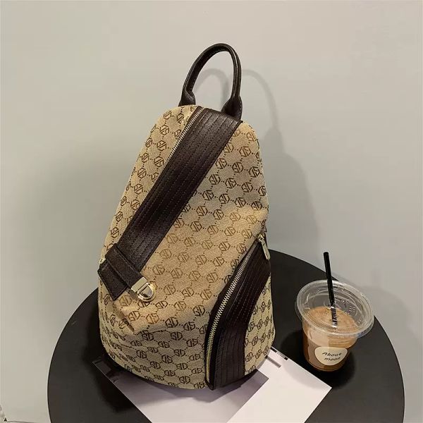 

2022 large capacity simple style casual travel women backpack waterproof fabric large female shoulder bag