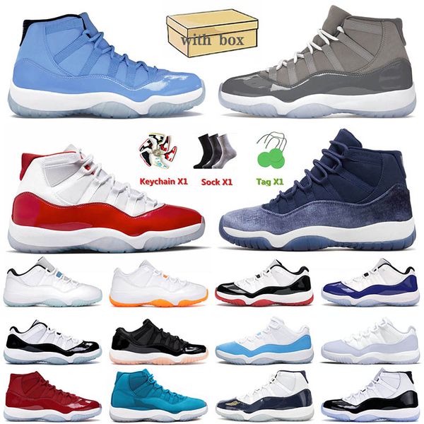 

11 11s cherry men basketball shoes 2023 arrival cool grey jumpman pantone low bred concord unc midnight navy high mens women sneakers
