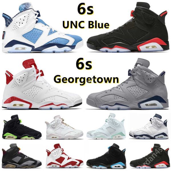 

jumpman 6 6s mens retro basketball shoes metallic silver georgetown unc red oreo mint foam electric midnight bordeaux carmine infrared men15