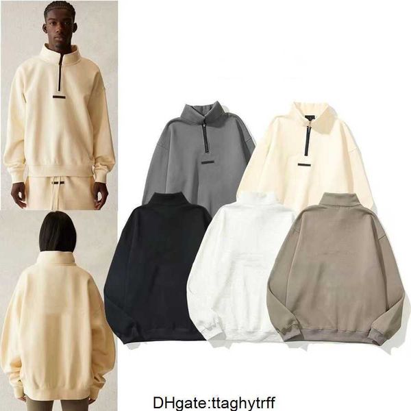 

2022 designer men women knitting essentia sweater hoodie winter oversize autumn fear ess silicon skateboard high god hoody hooded jxf2, Black