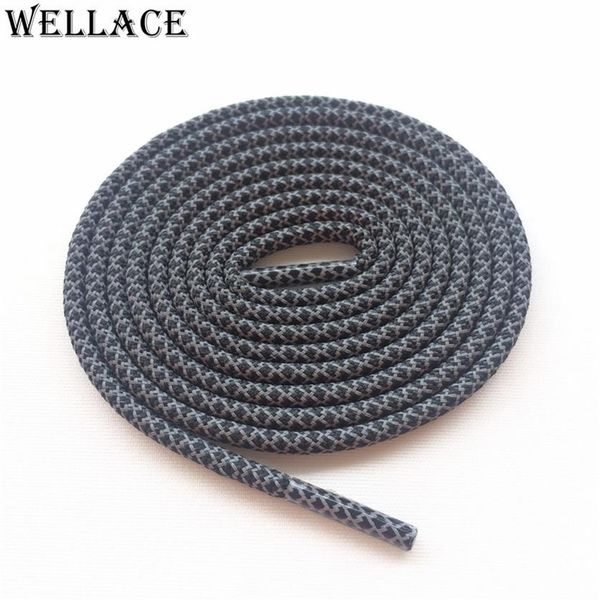 

wellace round rope 3m laces visible reflective runner shoe laces safty shoelaces shoestrings 120cm for boots basketball shoes294g, White;pink