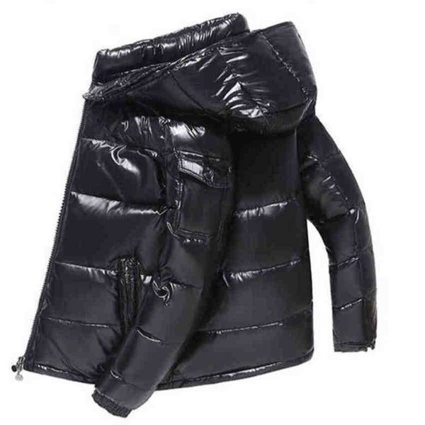 

designer jacket puffer luxury warm mkle mk meng fashion brands duck down youth coat ski outdoor warm brand clothing 2022 90% camouflage 2xl, Black