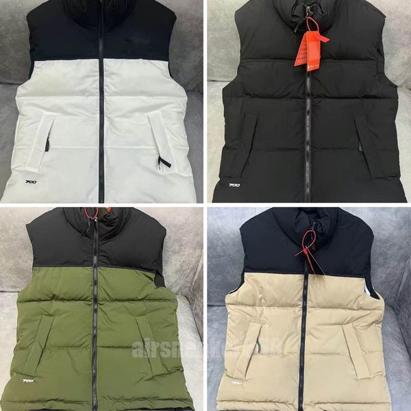 

designers vest design gilet vests veste winter coat sleeveless vest cotton clothes embroidery letter waistcoat men jacket waistcoats 2023, Black