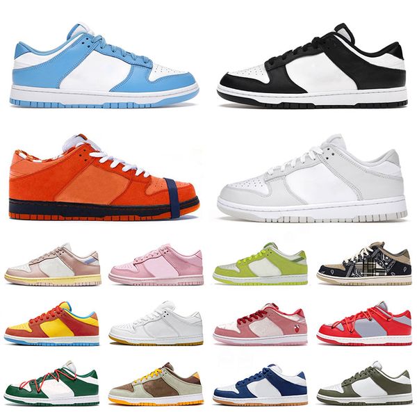 

new designer men women running shoes lows bart simpson paisley black white panda safari disrupt green valentine day sneakers trainers