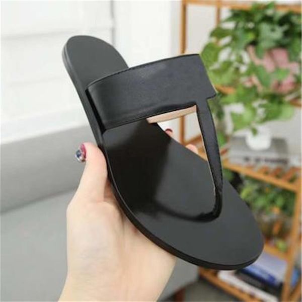 

ladies slippers slides flip flops shoes black white casual shoe leather scuffs sneakers scarpe chaussures with box 36-45237p