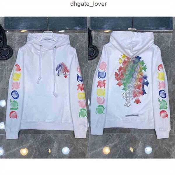 

sweatshirts hoodie hoodies chrome//heart net red couple clothes ins super fire ch casualwbq8, Black