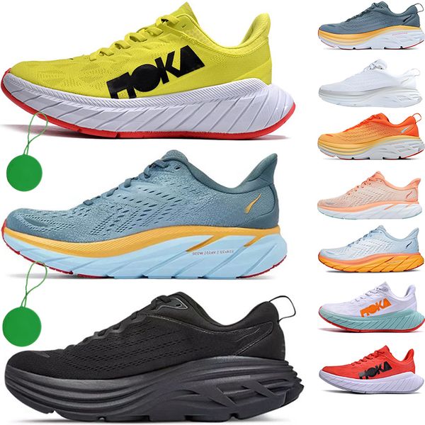 

new og dress shoes 2023hk one running shoes bondi8 bondi clifton 8 carbon x 2 mens womens sport sneaker triple black white smoke grey cherry