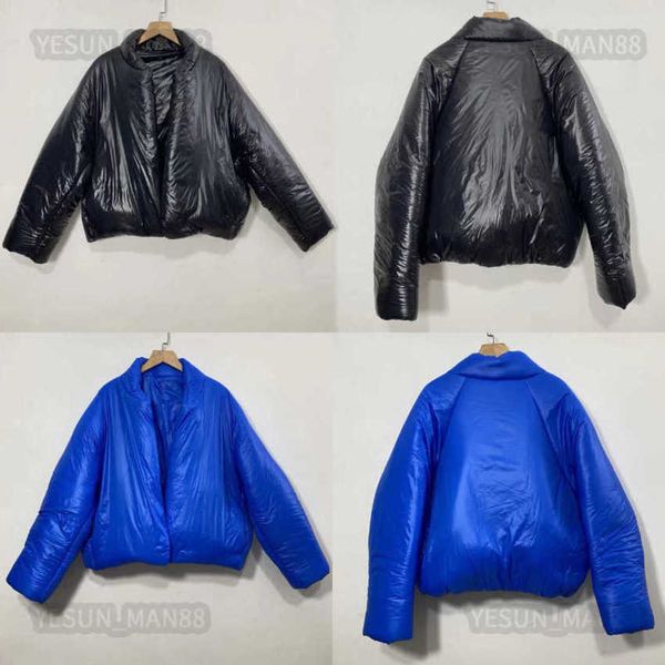 

mens designer kanyes classic wests down jacket autumn and winter women puffer jackets coat outerwear causal warm thickened parkas, Black