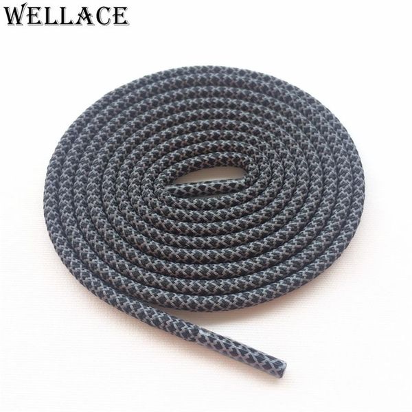 

wellace round rope 3m laces visible reflective runner shoe laces safty shoelaces shoestrings 120cm for boots basketball shoes269a, White;pink