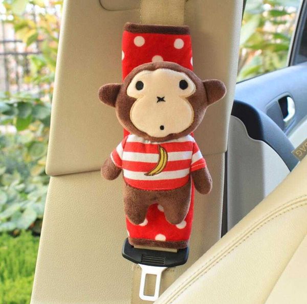

safety belts accessories cartoon cute car seat belt cover shoulder pads plush for kids children's seat belt protecting cover safety bel