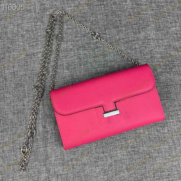 

women's bag luxury designer handbag horizontal h-button business card holder chain one shoulder cross body change key bag539-1