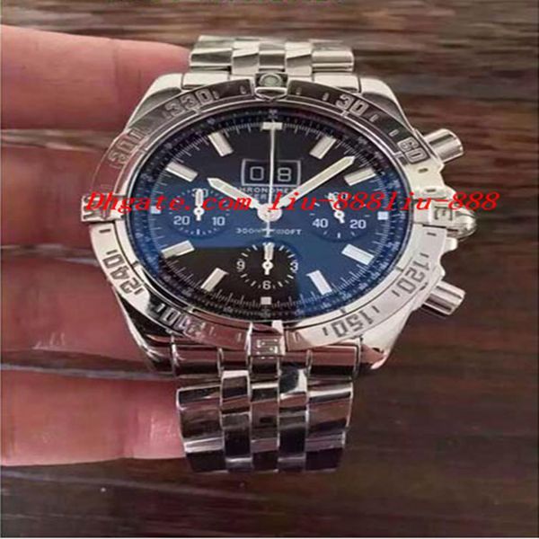

luxury watches wristwatch brand new mens 1 motors stainless steel 44mm neptune blue dial a44362 men watch195e, Slivery;brown