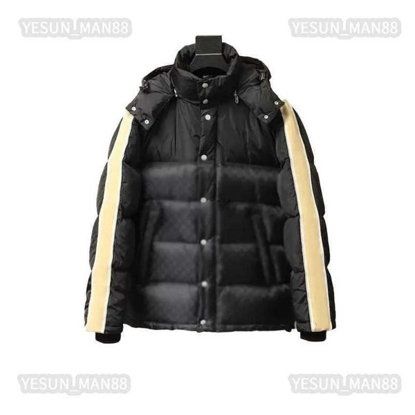 

men's down parkas mens designer cuccis down jacket autumn and winter women stitched puffer jackets coat warm thickened parka, Black
