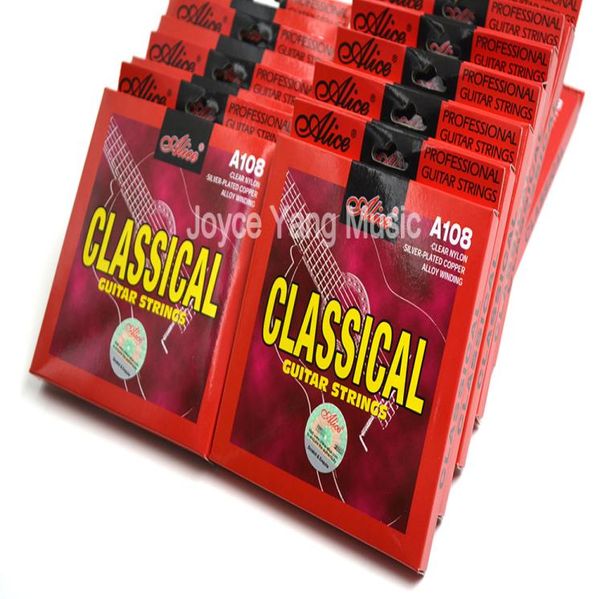 

10 sets alice a108n clear nylon classical guitar strings 1st6th strings wholes9819556