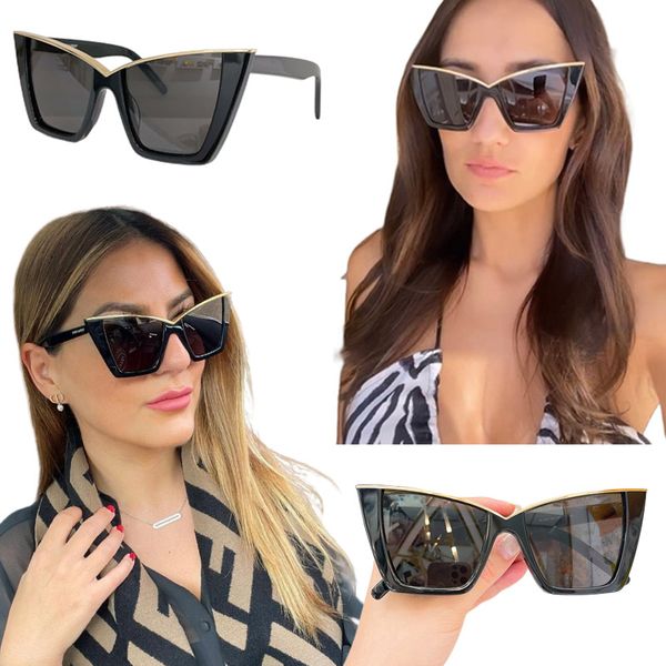 

sunglasses sunglasses luxury mens sunglasses for women sun glasses cat eyes style anti-ultraviolet sl570 103opt retro shield lens plate squa, White;black