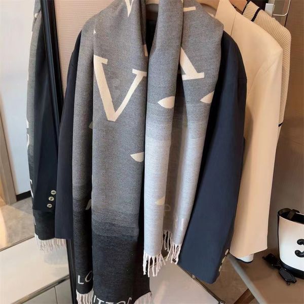 

designer scarf fashion brand 100% cashmere scarves for winter womens mens long wraps tassel bufanda foulard christmas gift neckerchief whole, Blue;gray