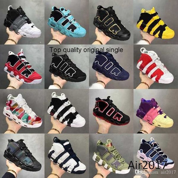 

shoe uptempos scottie pippen mens womens basketball shoes rosewell raygun black university blue unc bulls hoops pack white varsity red