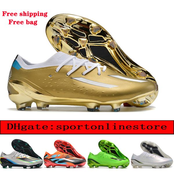 

send with bag football boots mens x speedportal fg soccer cleats plating sole knit shoes scarpe calcio breathable outdoor 2022 world cup spe, Black