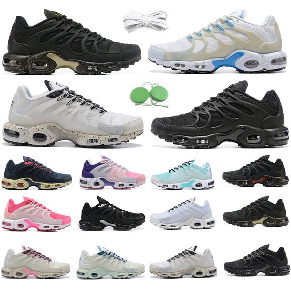 

2023 terrascape plus tn mens running shoes sneaker unc vibes tan burgundy sail triple black lime pearl white tropical twist peachy men women