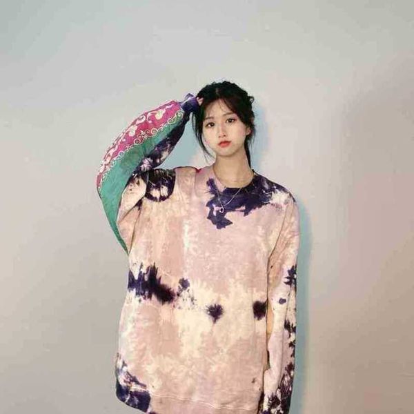 

22ss virgin mary tie dye soft fabric eu size kapital hoodie men women vintage clothes autumn winter bermudas hippie clothes d7lz, Black