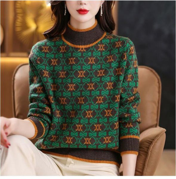 

women's cashmere basic sweater pullover turtleneck large size casual fashion pure color warmth comfort, White;black