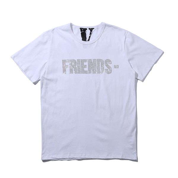

mens fashion brand t shirt womens decoration tees round neck designer size s-xl, White;black