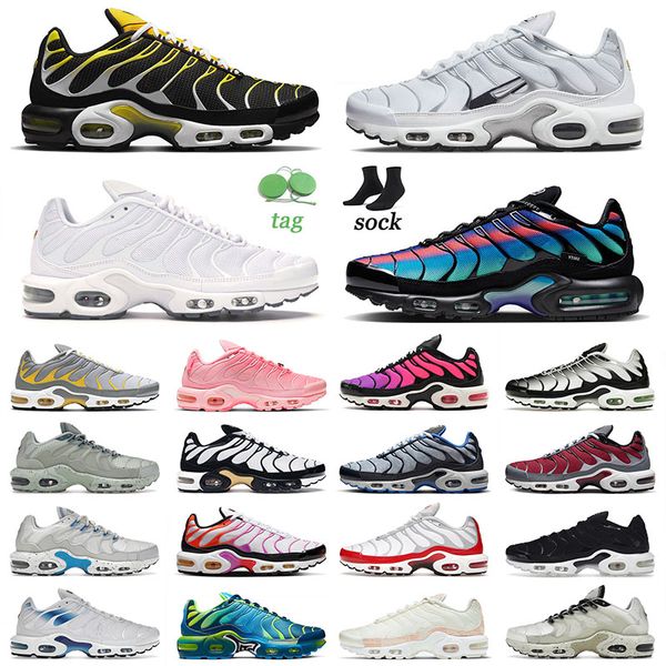 

designer 2023 mens women running shoes tn plus unity gradient oreo volt glow black volt tns terrascape mint green outdoor sports sneakers