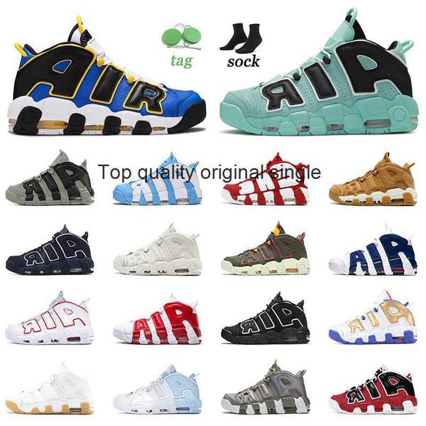 

2022 scottie pippen basketball shoes mens triple white uptempos premium wheat light citron midnight navy denim blue womens sneakers trainers