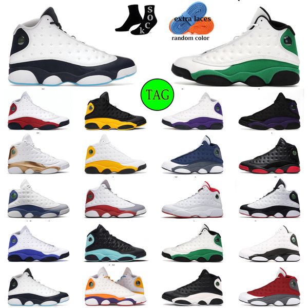 

j13 men basketball shoes 13s french blue del sol obsidian black cat hyper royal chicago bred starfish cap and gown 13 trainers sports sneake