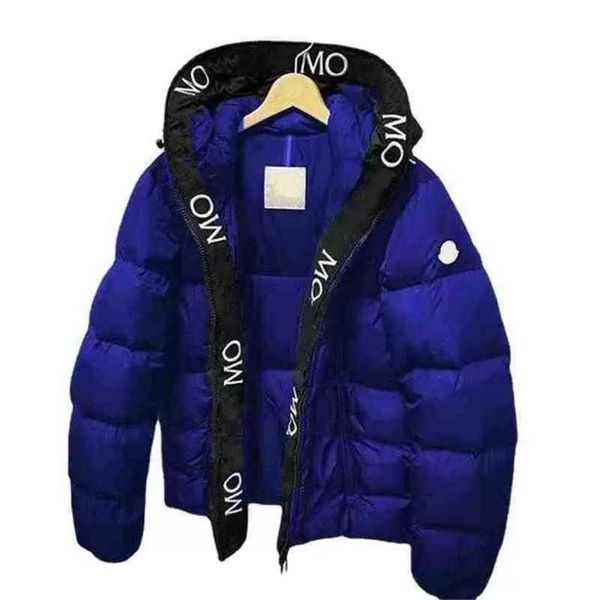 

designer luxury classic winter men down jackets women down fashion hip hop hat pattern print coats outdoor warm casual parkas coat s-6xl, Black