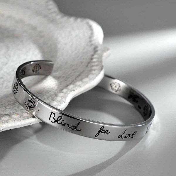 

2022gujia double g bracelet s925 sterling silver love fearless flowers and birds korean couple's opening valentine's day gift13145, Black