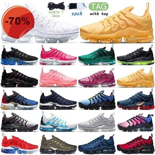 

tn plus running shoes men women black bubblegum yolk cherry cool grey neon olive pure platinum dark blue mens womens sports trainers