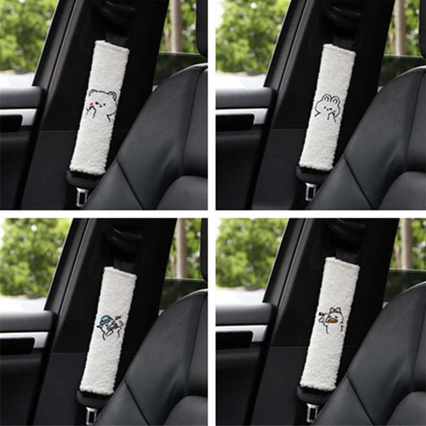 

safety belts accessories seat belt strap covers for adults cute cartoon plush padding car seat shoulder pads with bunny bear rabbit duck dec