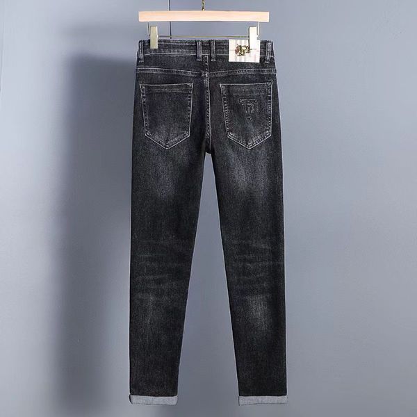 

men's jeans european jean slim motorcycle for mens vintage distressed denim jean pants code number 28-38, Blue