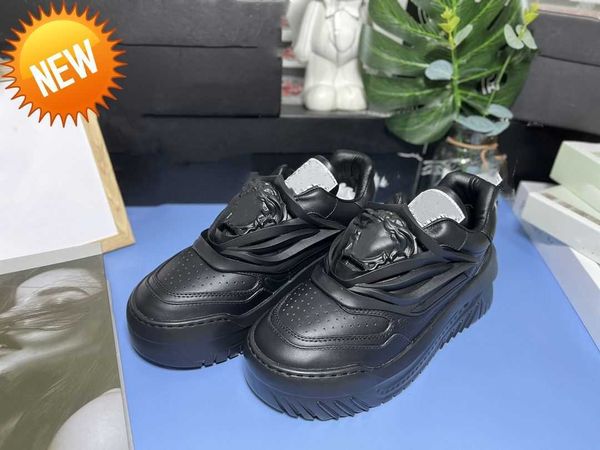 

odissea sneakers men women casual shoes thick greek soles leather walking sneaker new sports running shoes, Black